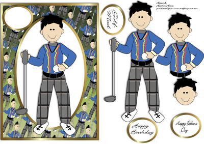 Golf Mad Card Front and Layers