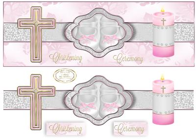 Ribbon Sash Girl Christening Dl