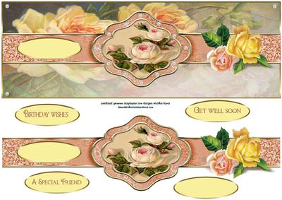 Ribbon Sash Roses Dl