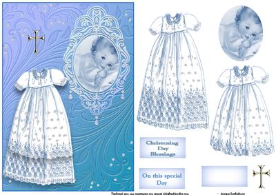 Blue Christening Gown