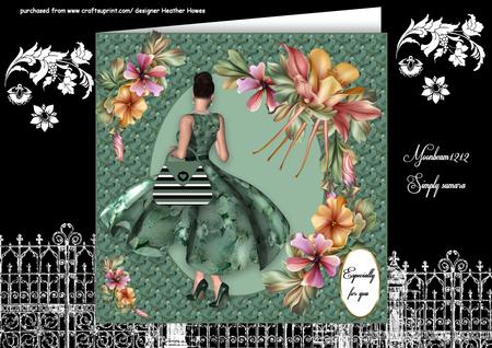 Born to Shop Floral Lady