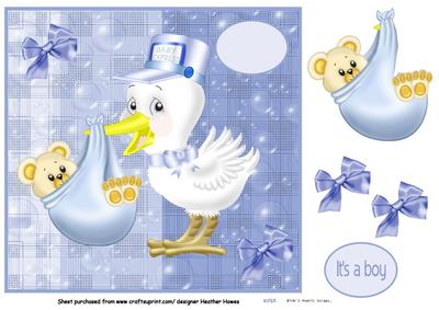Stork Baby Blue