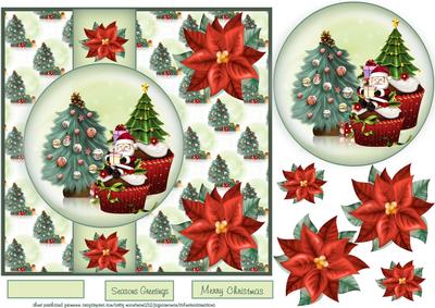 Cupcake and Poinsettia