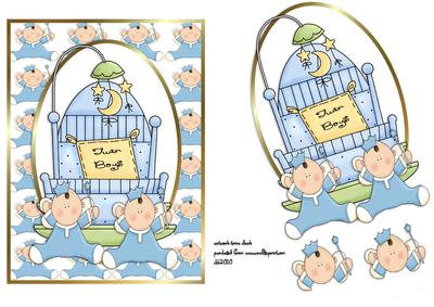 2 Little Princes Twin Card Front