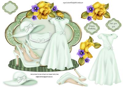 Shaped Card Front for Ladies 1