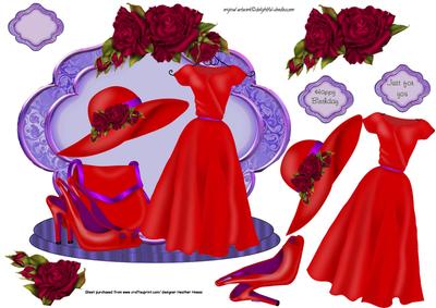Shaped Card Front for Ladies 3