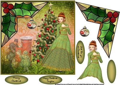 Victorian Christmas Lady