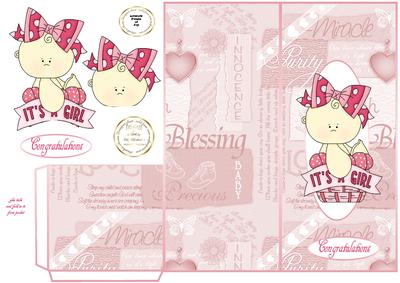 New Baby Girl Voucher Card