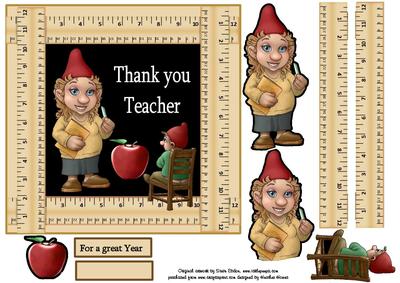 Ruler Gnome Thank You Teacher