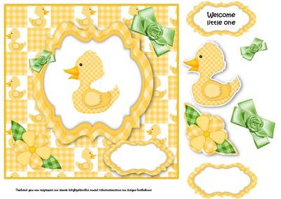 Lemon Ducky Baby Card