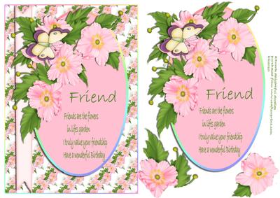 Friends Roses and Butterfly