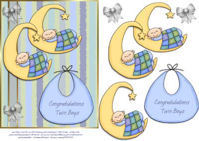 Over the Moon Twin Boys