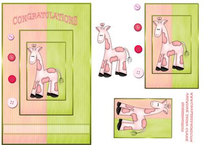 Giraffe Congratulations Baby