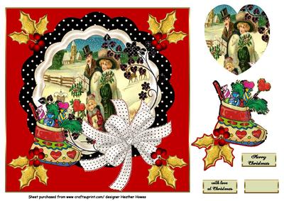 Framed Vintage Christmas