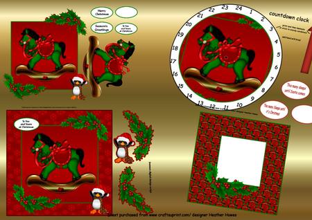 Christmas Rocker with Advent Clock