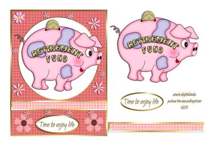 Piggy Bank Retirement Card
