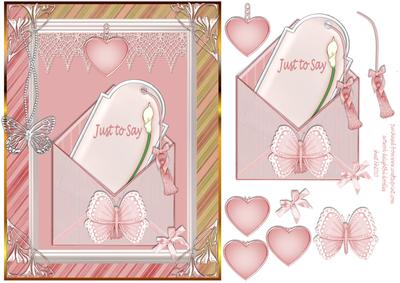 Just to Say Lace with Envelope Tag