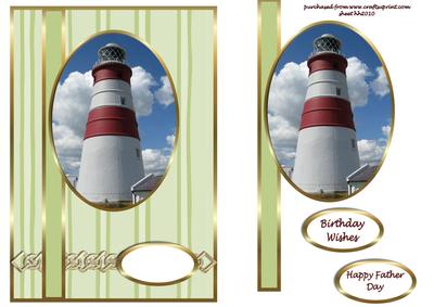 Light House Cameo for a Male