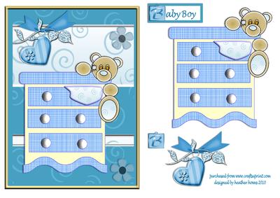 Chest of Draws Teddy Bear for Baby Boy