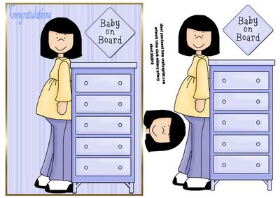 Baby on Board for Mum to Be Blue