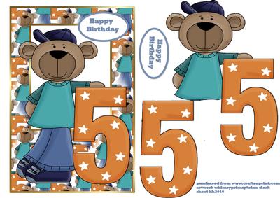Birthday Bear 5 Today