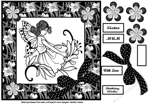 black and white fairy 