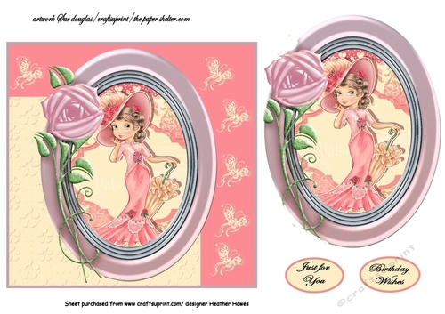 cameo lady in pink