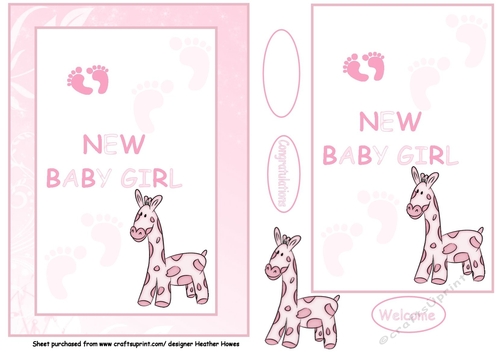 baby girl footprints