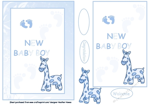 baby boy footprints