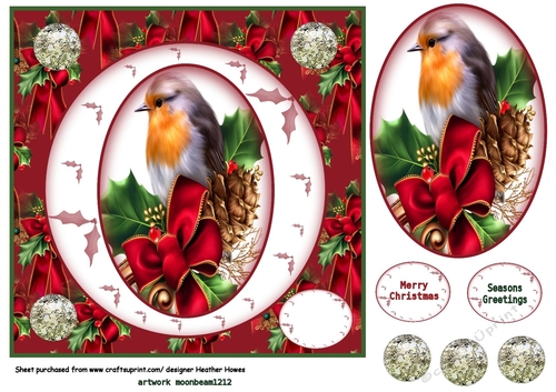 christmas robin cameo
