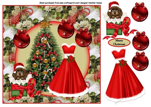 the Christmas dress