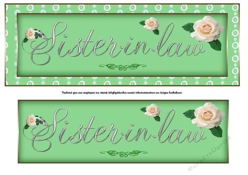 sister  in law DL rose