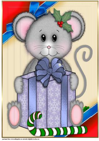 Mouse A4 Christmas Pyramid