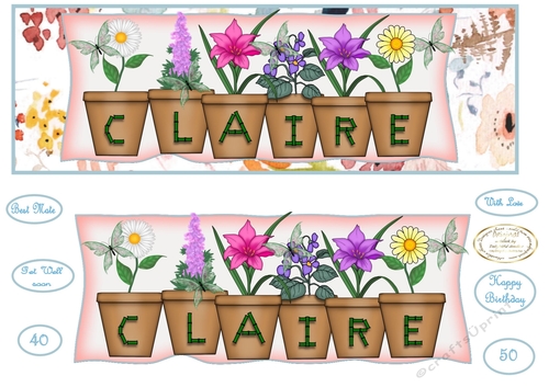 large dl pot plant names CLAIRE