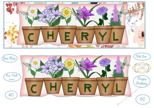 large dl pot plant names CHERYL