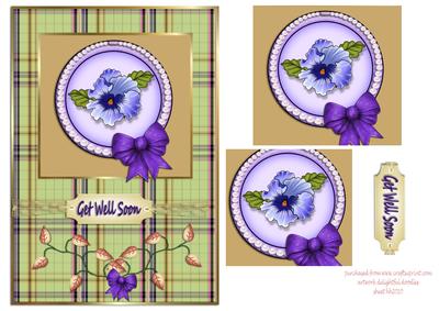 Pansy Pyramid Card Front