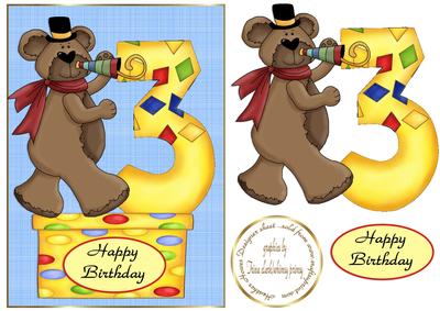 Party Bear Age 3