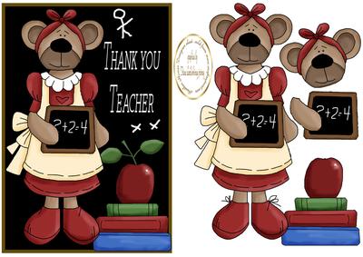 Thank You Apple and Books Teacher