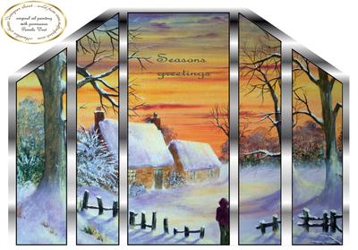Winter Scene Theatre Card
