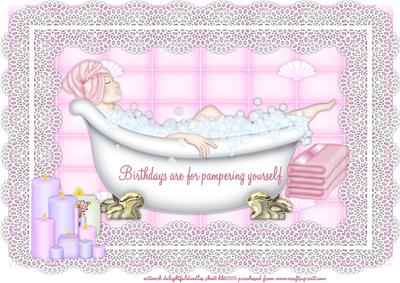 A4 Pampered on Your Birthday