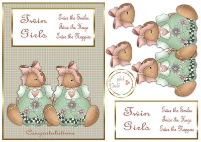 Twin Girls Twice The - nappies