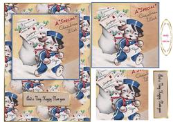 Christmas Vintage Postie Pup