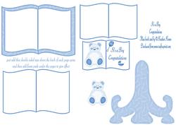 Mini Baby Boy Book and Stand