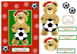 Santa Footie Card