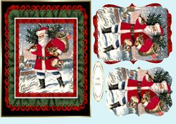 Santa Vintage Frilled Border