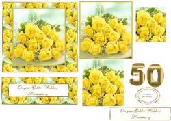 Golden Wedding Easel