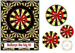 Bullseye 50 Easel Card