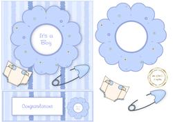 Baby Boy Easel Card