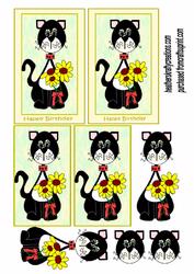 Purrfect Cats Birthday Toppers