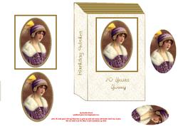New Book Front Vintage 70 Years Young